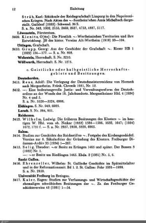 c) Geistliche oder halbgeistliche Herrschaftsgebiete und Besitzungen