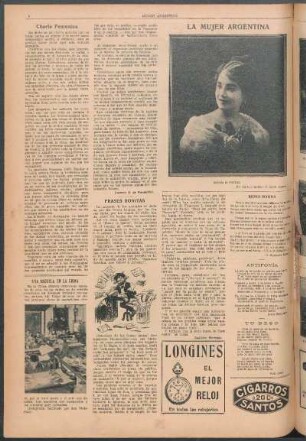 La mujer argentina [Fotografía] : Señorita de Pavesa