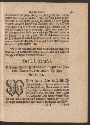 Der LI. Artickel. - Der LX. Artickel.