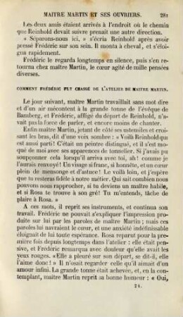 Comment Frédéric fut chassé de l'atelier de maître Martin