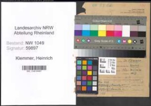 Entnazifizierung Heinrich Klemmer , geb. 21.08.1889 (Lehrer)