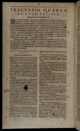 Tractatio Quarta De Eucharistia, Quatenus Sacramentum est.