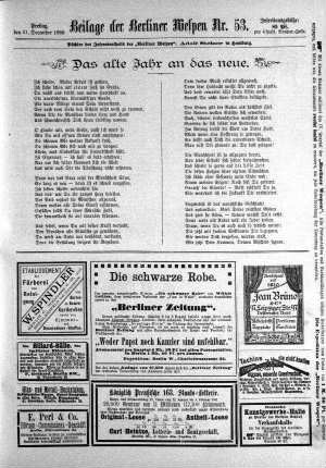 Beilage der Berliner Wespen Nr. 53