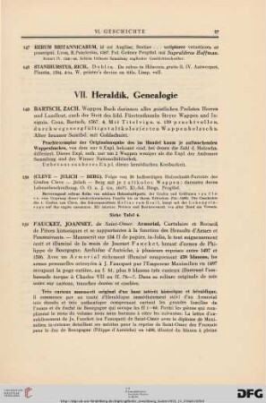 Heraldik, Genealogie (Nr. 149-161)