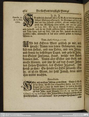 Die fünff und dreyßigste Predigt aus Zach. VI. v. 9 ---- 12.