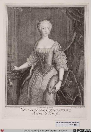 Bildnis Elisabeth Christine, Königin von Preußen, geb. Prinzessin von Braunschweig-Bevern