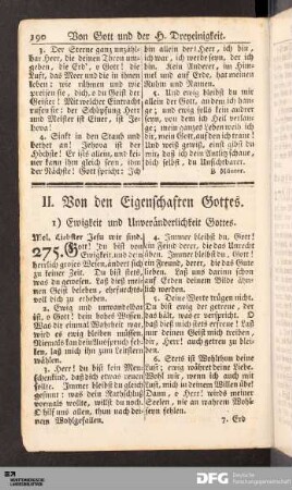 II. Von den Eigenschaften Gottes.