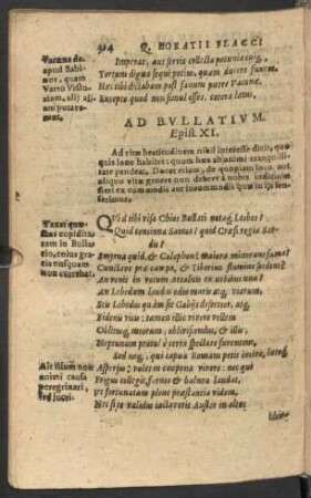 Ad Bullatium. Epist. XI. - Ad Librum Suum. Epist. XX.