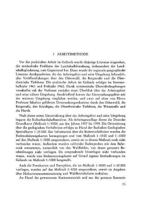 1 Arbeitsmethode