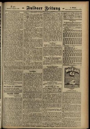 Zweite Ausgabe vom Samstag, den 01. Dezember 1917.