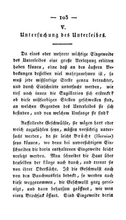 V. Untersuchung des Unterleibes