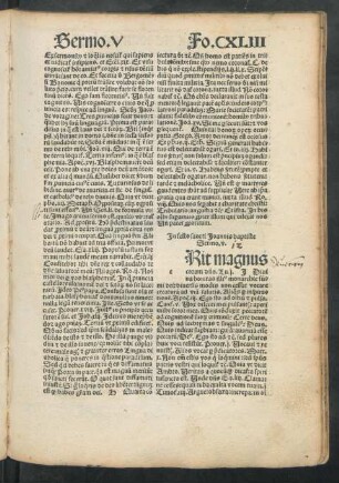 In festo sancti Ioannis baptiste Sermo. v.