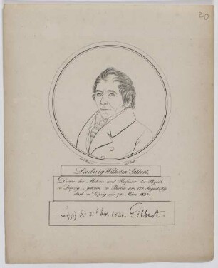 Bildnis des Ludwig Wilhelm Gilbert