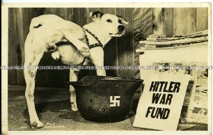 Amerikanische Anti-Nazi-Postkarte