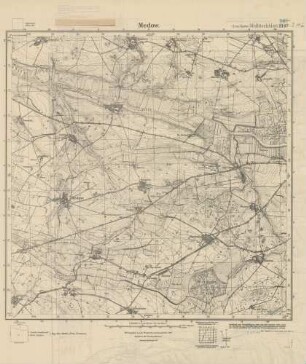 2147 (alte Nr.: 764) Medow, Meßtischblatt (4cm - Karte)