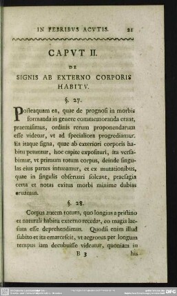 Caput II. De Signis Ab Externo Corporis Habitu