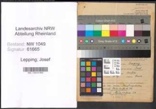 Entnazifizierung Josef Lepping , geb. 29.09.1905 (Arzt)
