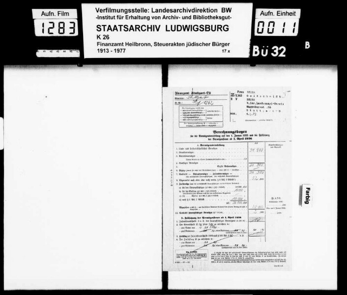 Goldschmidt, Adolf; Fabrikant 08.04.1921 gest. Goldschmidt, Edith geb. Weil *04.09.1873 1942 dep. [22.08. nach Theresienstadt, dort gest.13.09.1942] Wohnorte: Offenbach, Stuttgart, Eschenau Firma: Sal. L. Goldschmidt; Posamentierwarenfabrik (Offenbach)