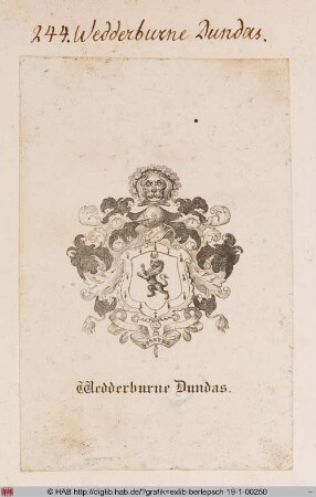 Wappen der Familie Wedderburne Dundas