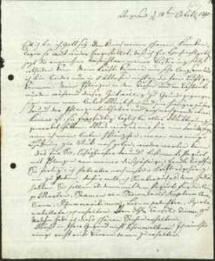 Brief von Albrecht Wilhelm Roth an Friedrich Julius Voigt