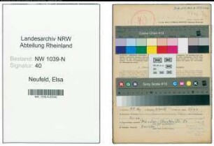 Entnazifizierung Elsa Neufeld , geb. 23.10.1919 (Lehrerin)