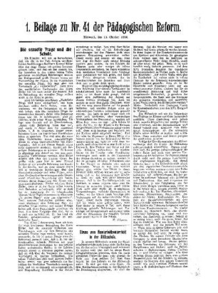 Etwas vom Handarbeitsunterricht in der Hilfsschule : 1. Beilage zu Nr. 41 der Pädagogischen Reform