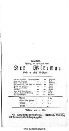 Der Wirrwarr