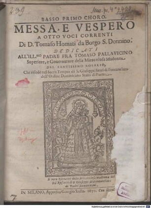 MESSA, E VESPERO A OTTO VOCI CORRENTI