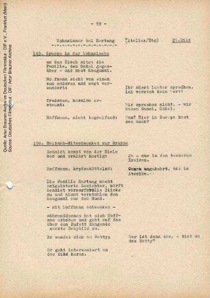 Drehbuch (Auszug)
