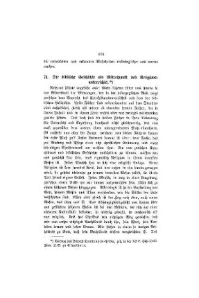 Die biblische Geschichte als Mittelpunkt des Religionsunterrichts