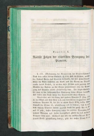 Kapitel X. Nächste Folgen der elliptischen Bewegung der Planeten