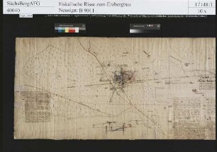 Weißer (und Roter) Andreas Fundgrube samt Zubehör und Gottes Segen Geviert Fundgrube am Lumpichtal bei Aue