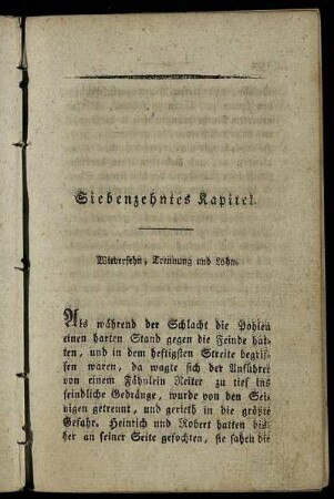 Siebenzehntes Kapitel. - Wiedersehn, Trennung und Lohn.