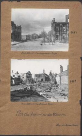 Brest-Litowsk: Eine niedergebrannte Straße