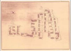 Südtiroler Siedlung Sala, Dornbirn: Lageplan mit Pflanzplan der Gehölze 1:500
