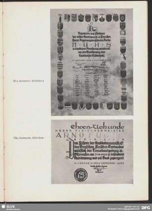 Ehrenurkunde Herrn Fleischermeister Arno Fuchs