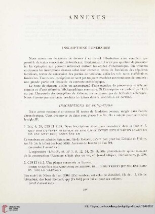 Inscriptions funéraires