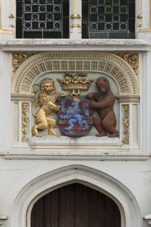 Brügger Freiamt & Brugse Vrije — Hauptfassade — Wappen