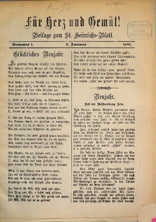 Für Herz und Gemüth. 4. 1897