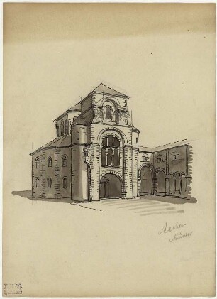 Münster zu Aachen, Gesamtgebäude (Rekonstruktion)