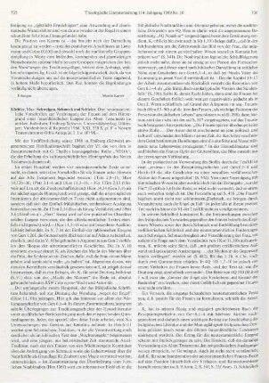 735-737 [Rezension] Küchler, Max, Schweigen, Schmuck und Schleier