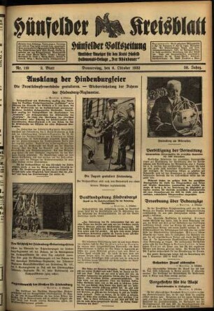 Zweite Ausgabe vom Donnerstag, den 06. Oktober 1932.