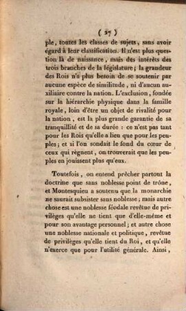 De la noblesse féodale, et de la noblesse nationale