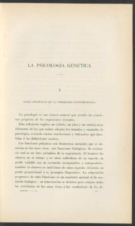 La psicología genética