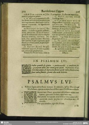 In Psalmum LVI.[i.e. LV.] Psalmus LVI. [i.e. LV.]