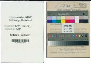 Entnazifizierung Willibald Schmitz , geb. 02.04.1914 (Beamter)