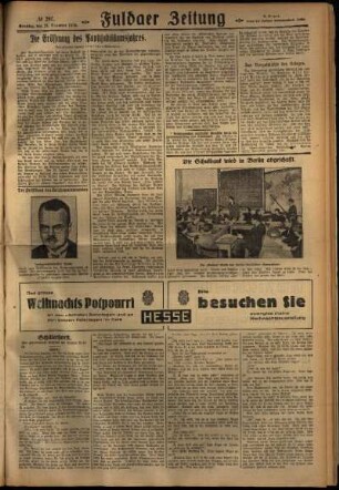 Zweite Ausgabe vom Sonntag, den 23. Dezember 1928.