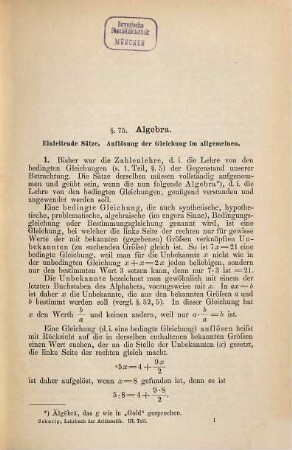 Lehrbuch der Arithmetik : Zum Gebrauch an niedern u. höheren Lehranstalten u. beim Selbststudium, 3