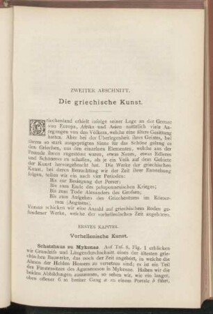 Zweiter Abschnitt. Die griechische Kunst.