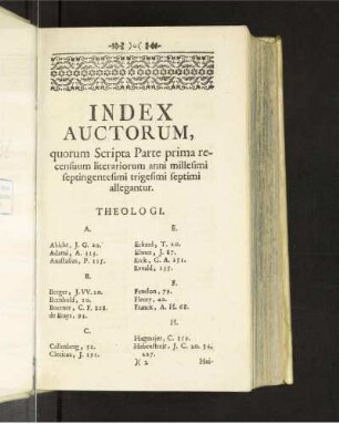 Index Auctorum [...]